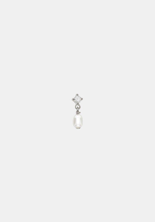 Aspen Mini Drop Earring - Single - Silver