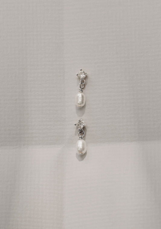 Aspen Mini Drop Earring - Single - Silver