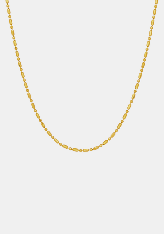 Dash Dot Chain Necklace - Gold