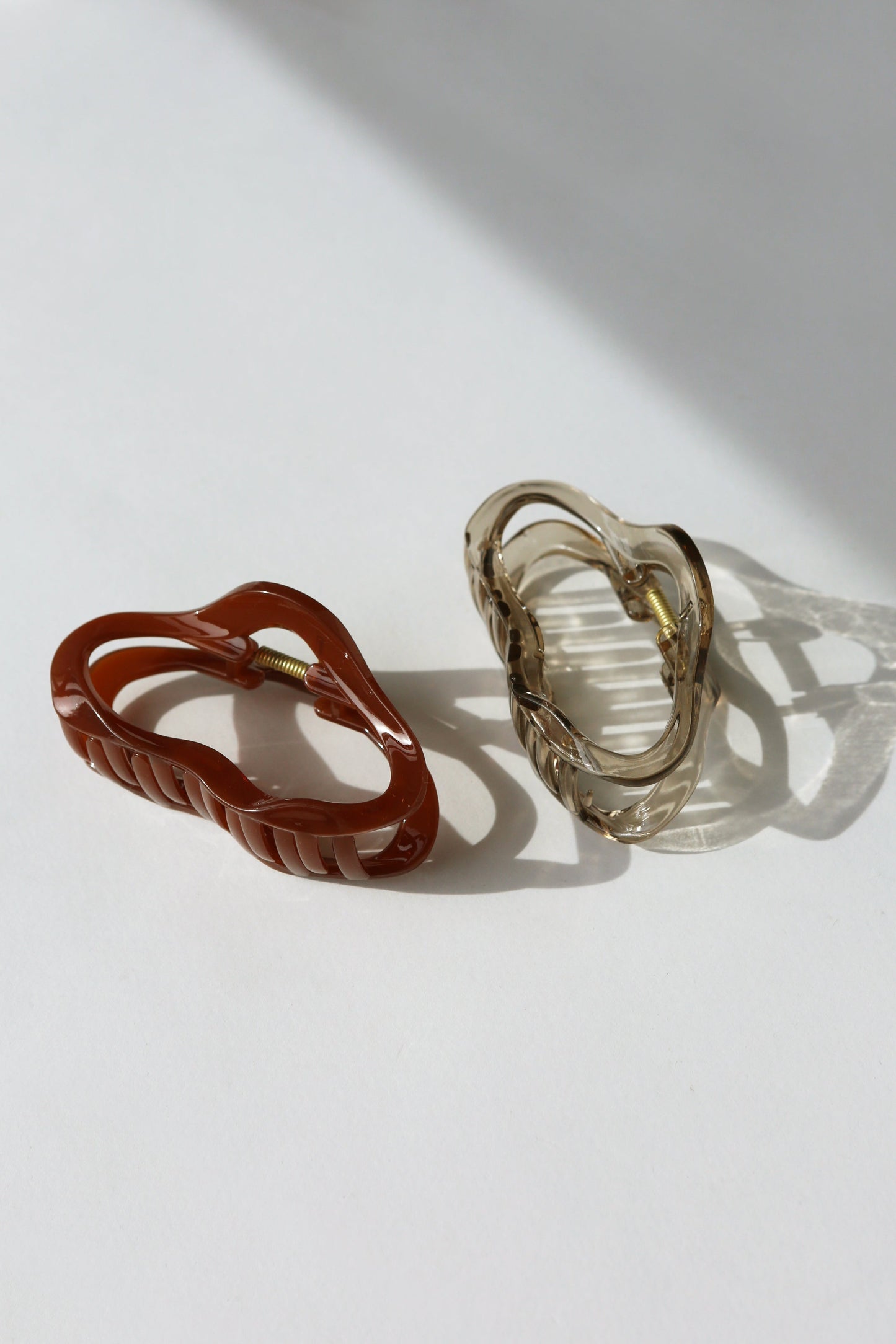 Cloud Hair Claw - Clear Grey