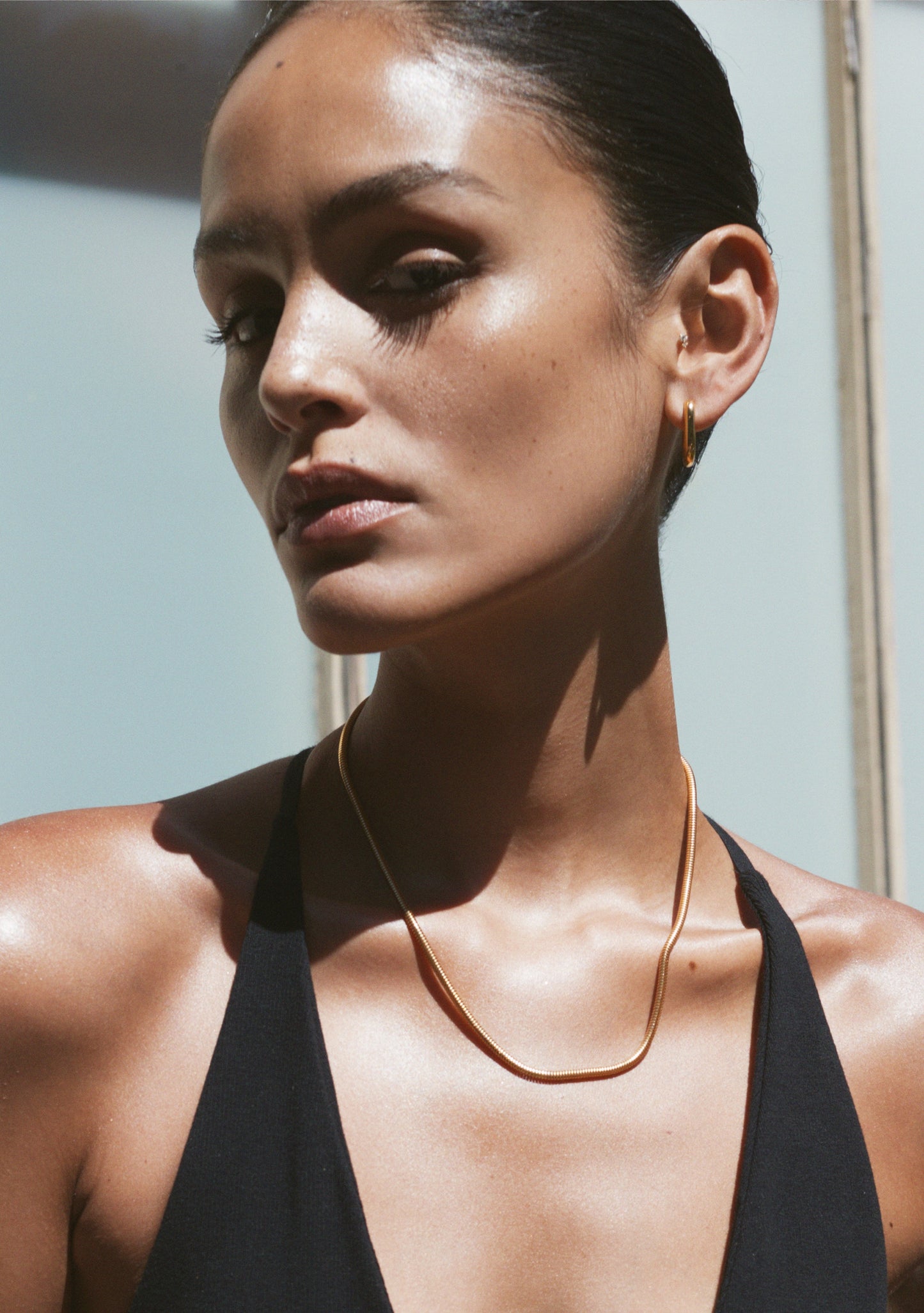 Amsterdam Large Hoops - Gold