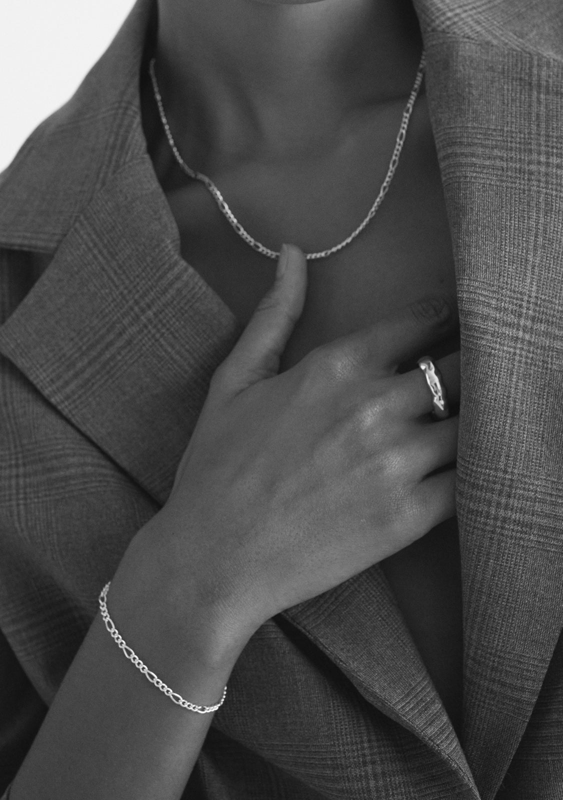 Figaro Chain Bracelet - Gold