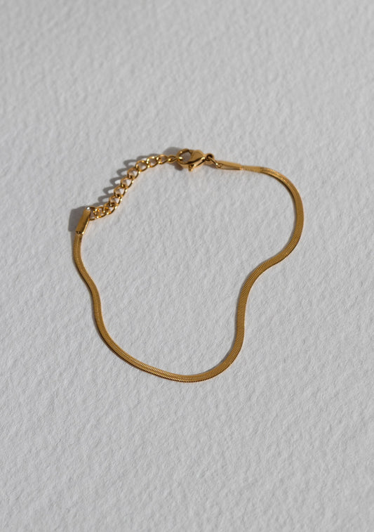 Sphinx 2mm Snake Chain Bracelet - Gold