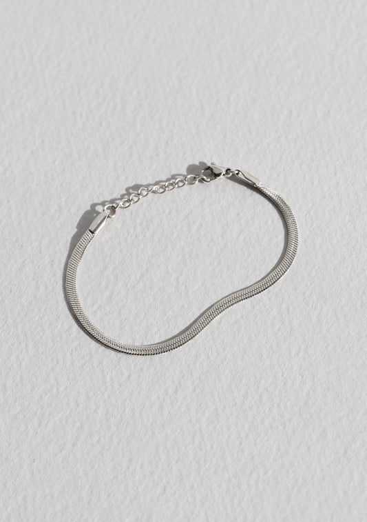 Sphinx 3mm Snake Chain Bracelet - Silver