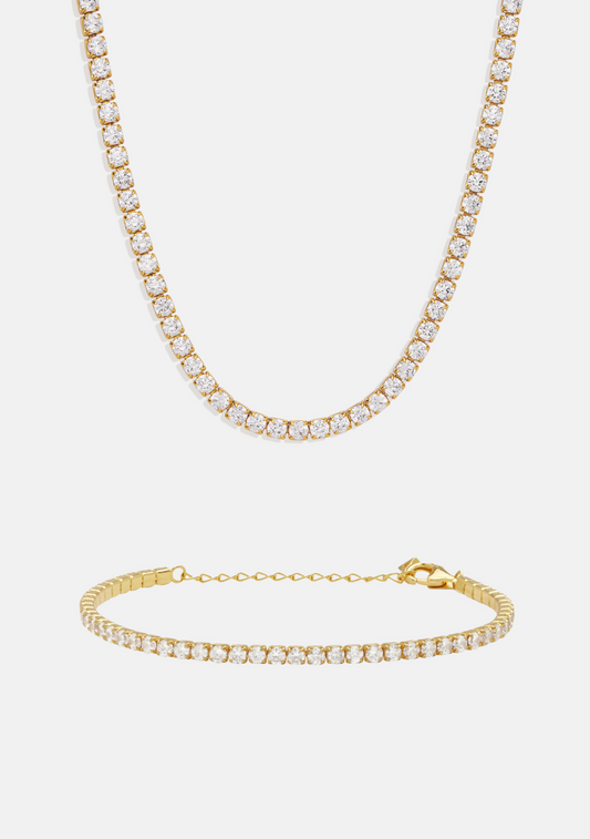 The Aspen Tennis Set - Gold