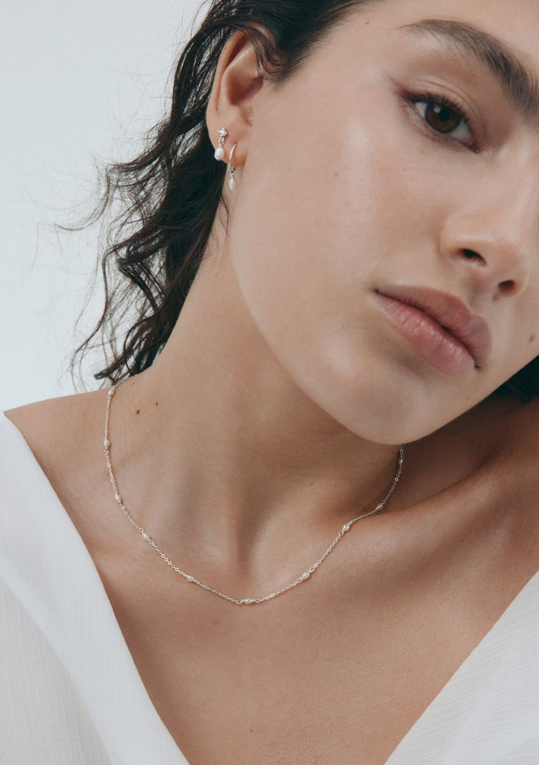 Something Blue Necklace - Silver