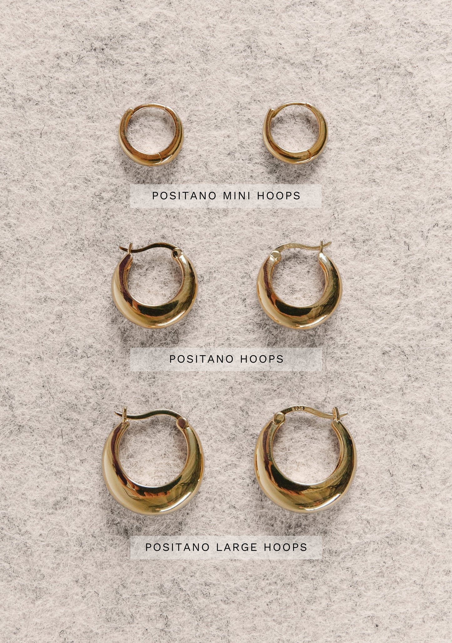 Positano Hoop - Single - Gold