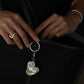 Heart Mirror Keychain & Bag Charm - Silver