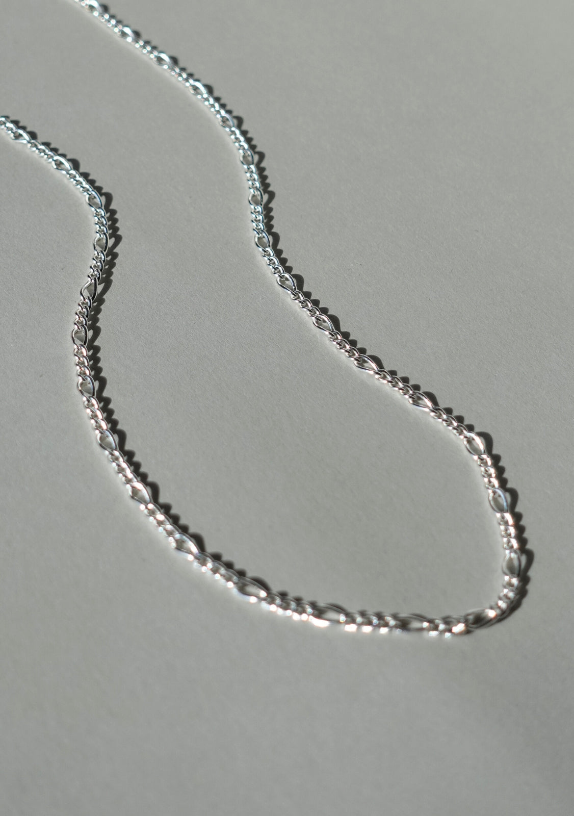 Figaro Chain Necklace - Silver