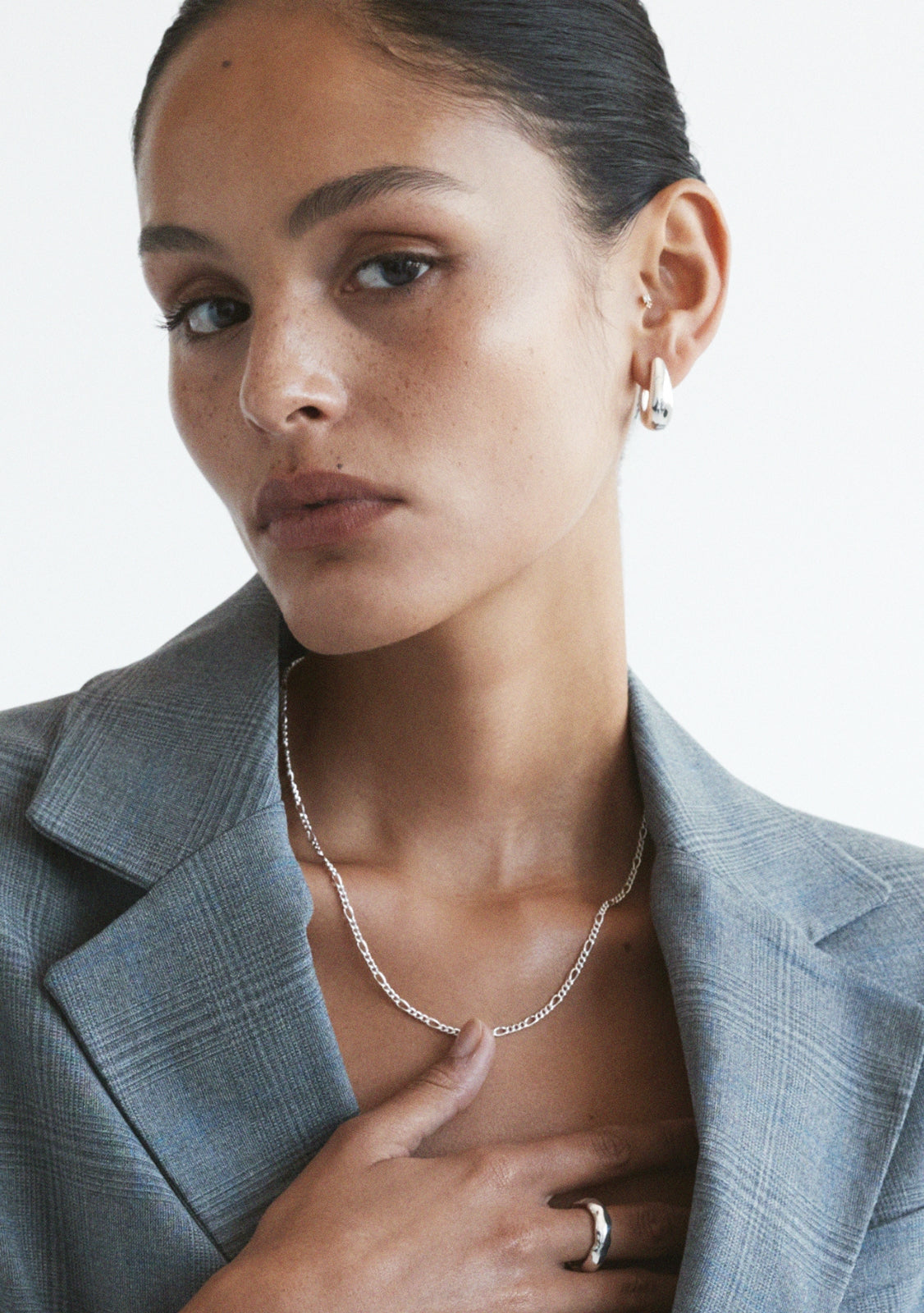 Figaro Chain Necklace - Silver