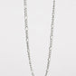 Figaro Chain Necklace - Silver