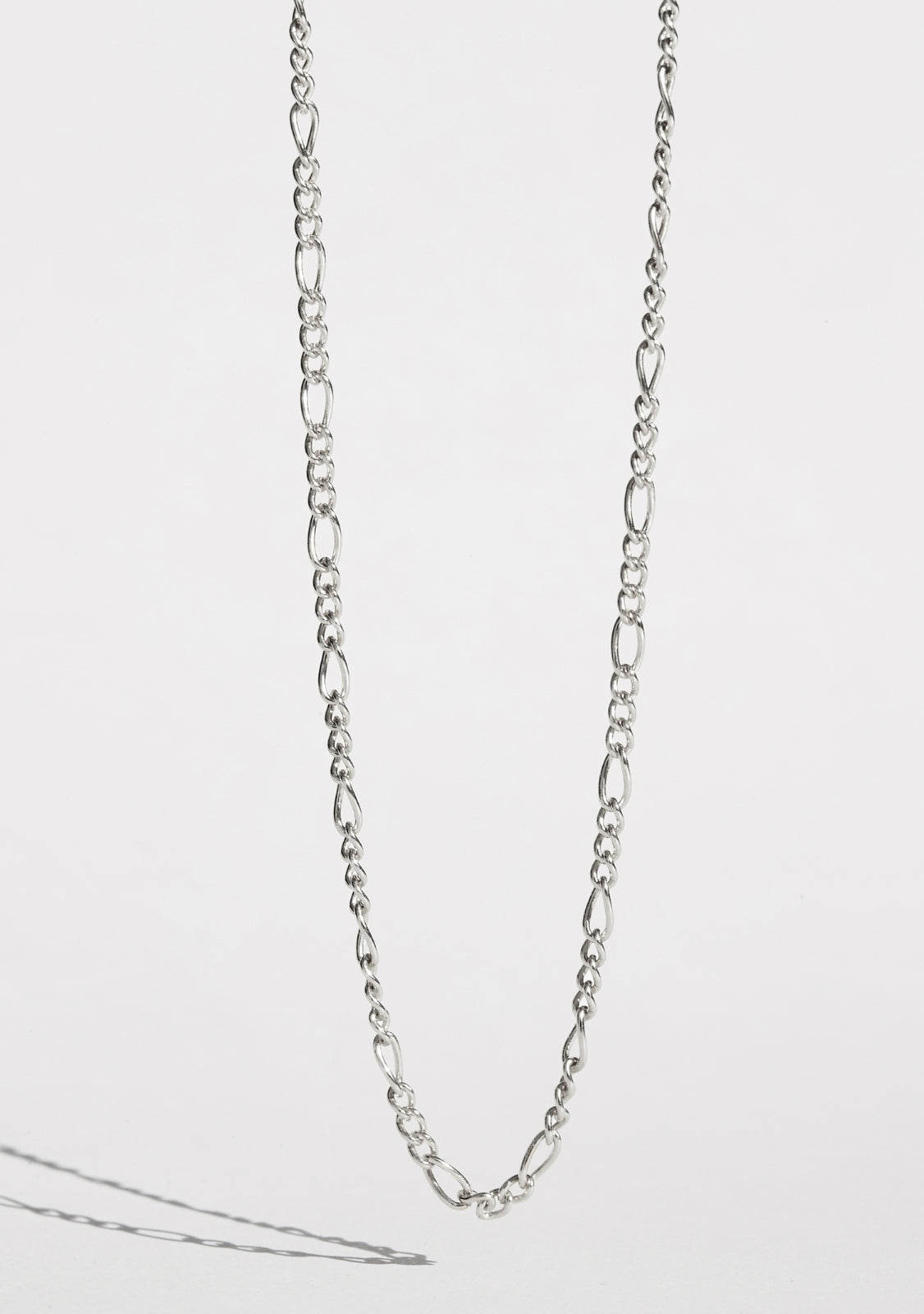 Figaro Chain Necklace - Silver