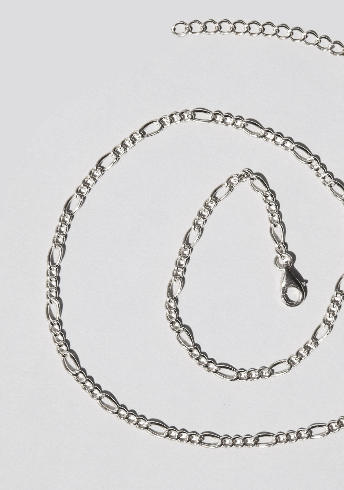 Figaro Chain Necklace - Silver