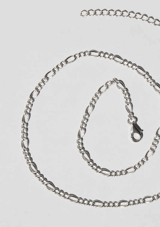 Figaro Chain Necklace - Silver