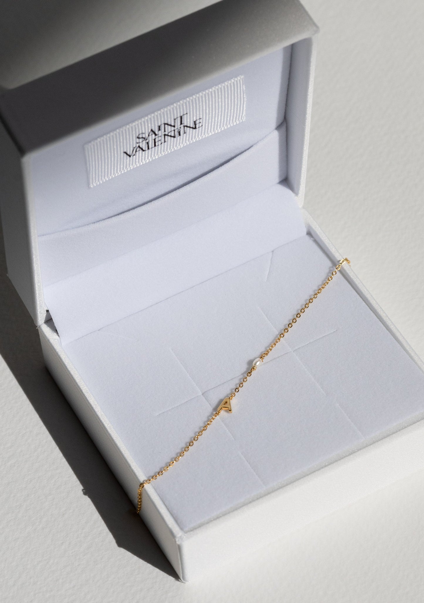 Pearl Letter Necklace - Gold