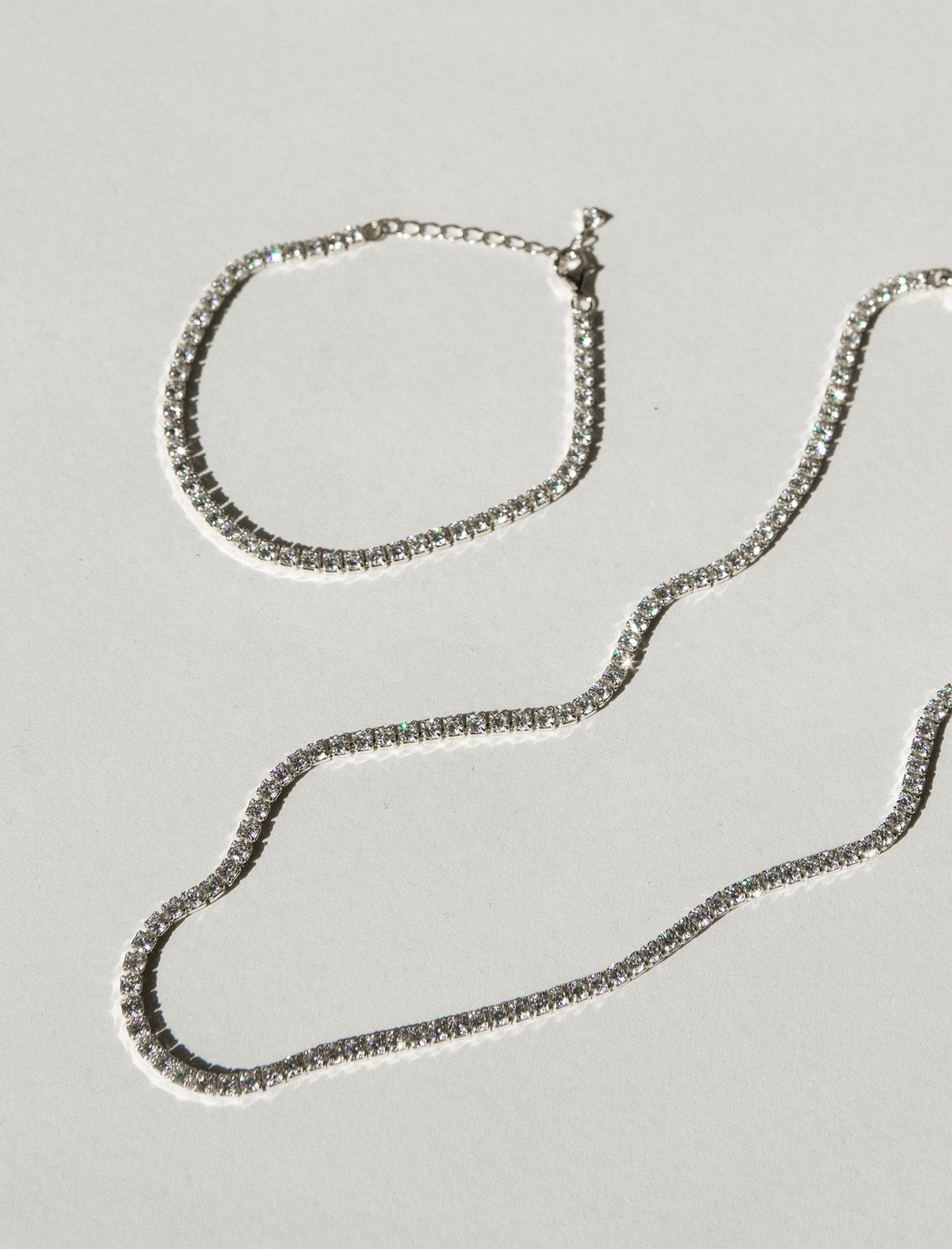 Aspen Tennis Necklace - Silver
