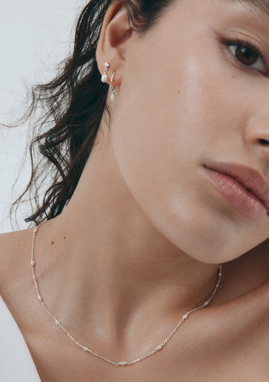 Aspen Mini Drop Earring - Single - Silver