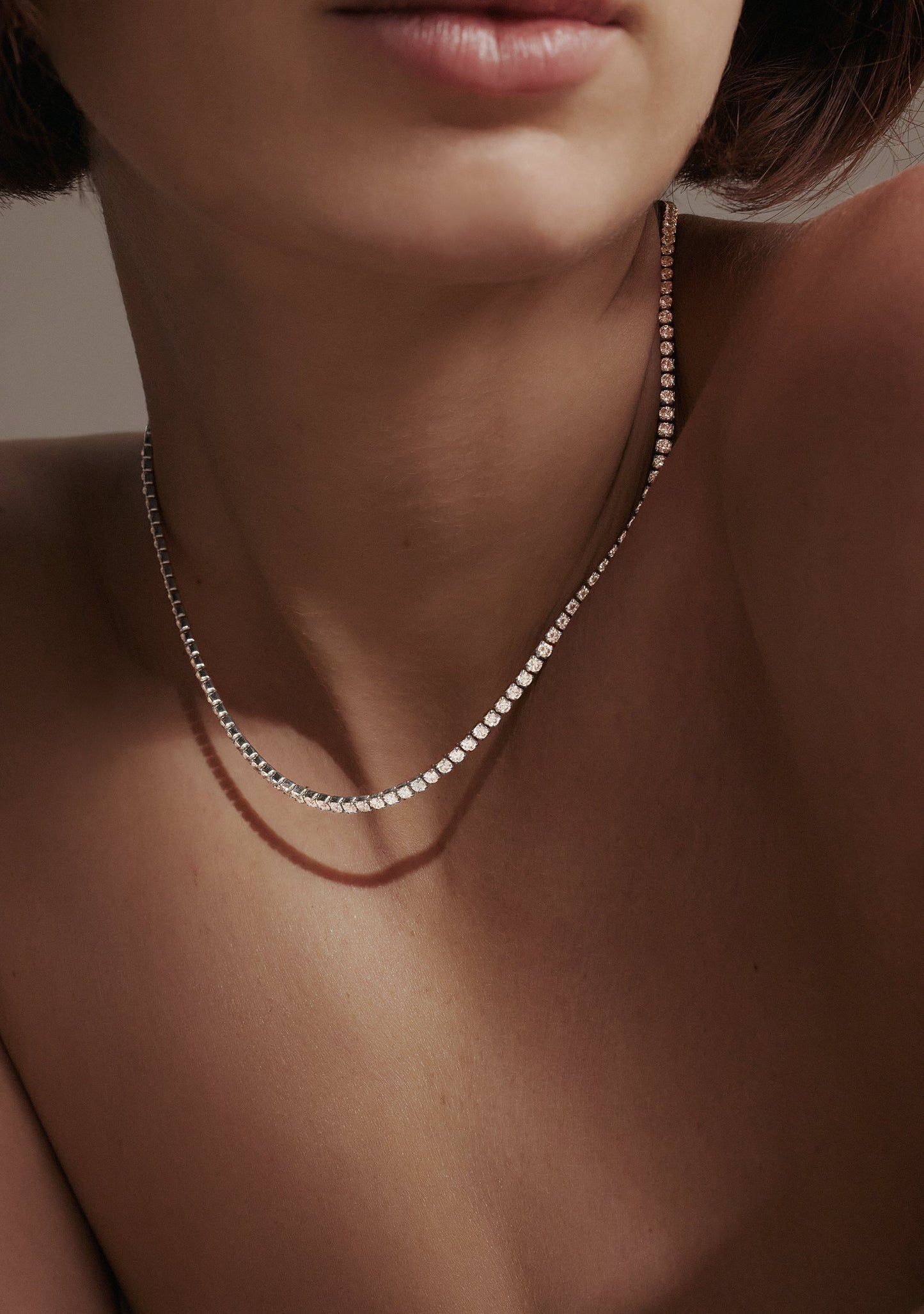 Aspen Tennis Necklace - Silver