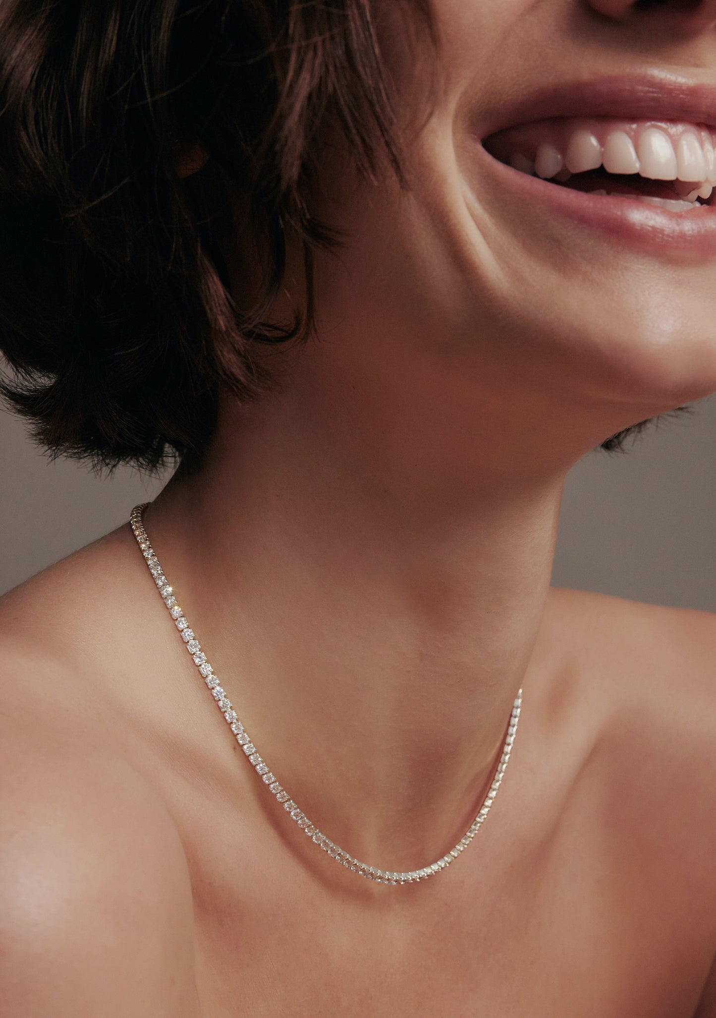 Aspen Tennis Necklace - Silver