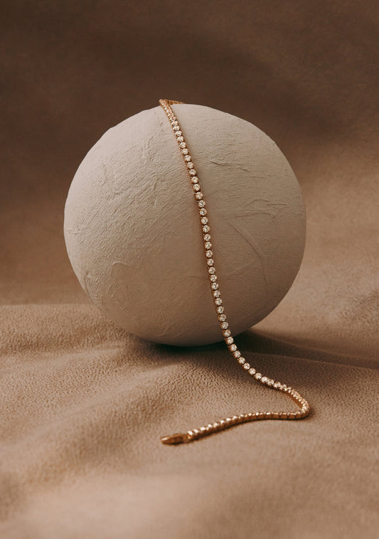 Aspen Tennis Necklace - Gold