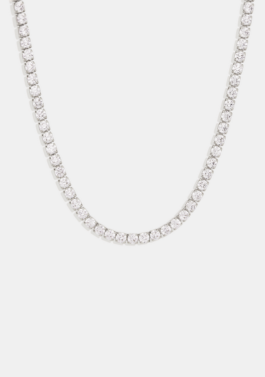 Aspen Tennis Necklace - Silver