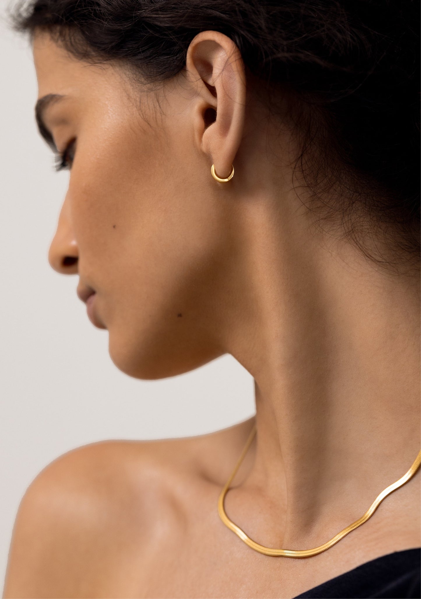 Sphinx 3mm Snake Chain Necklace - Gold