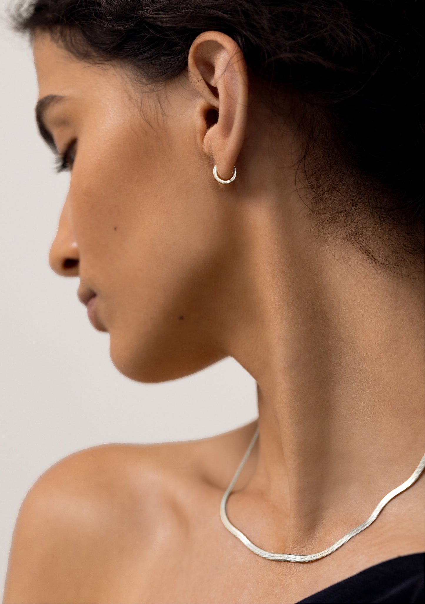 Sphinx 3mm Snake Chain Necklace - Silver