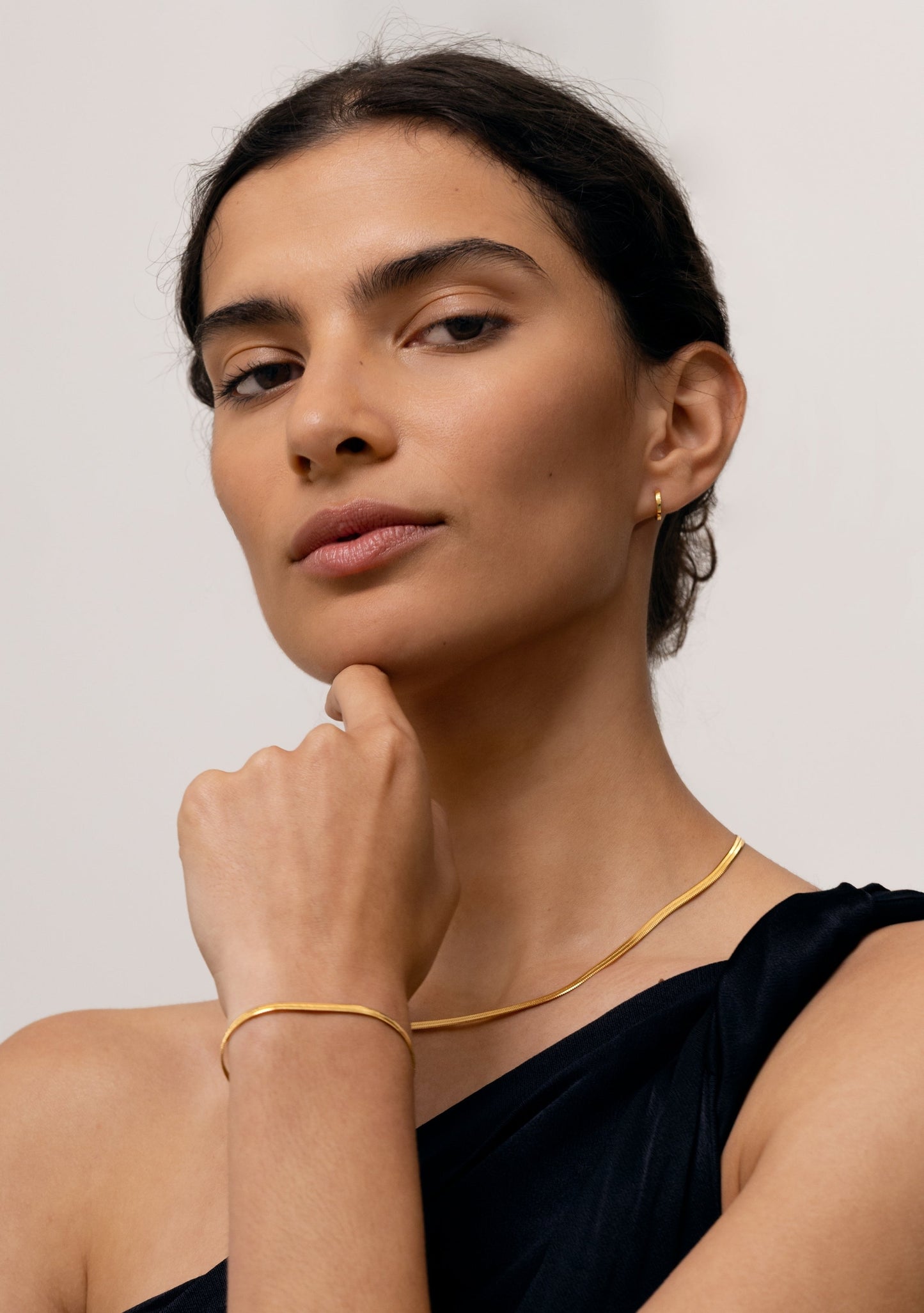 Sphinx 3mm Snake Chain Necklace - Gold