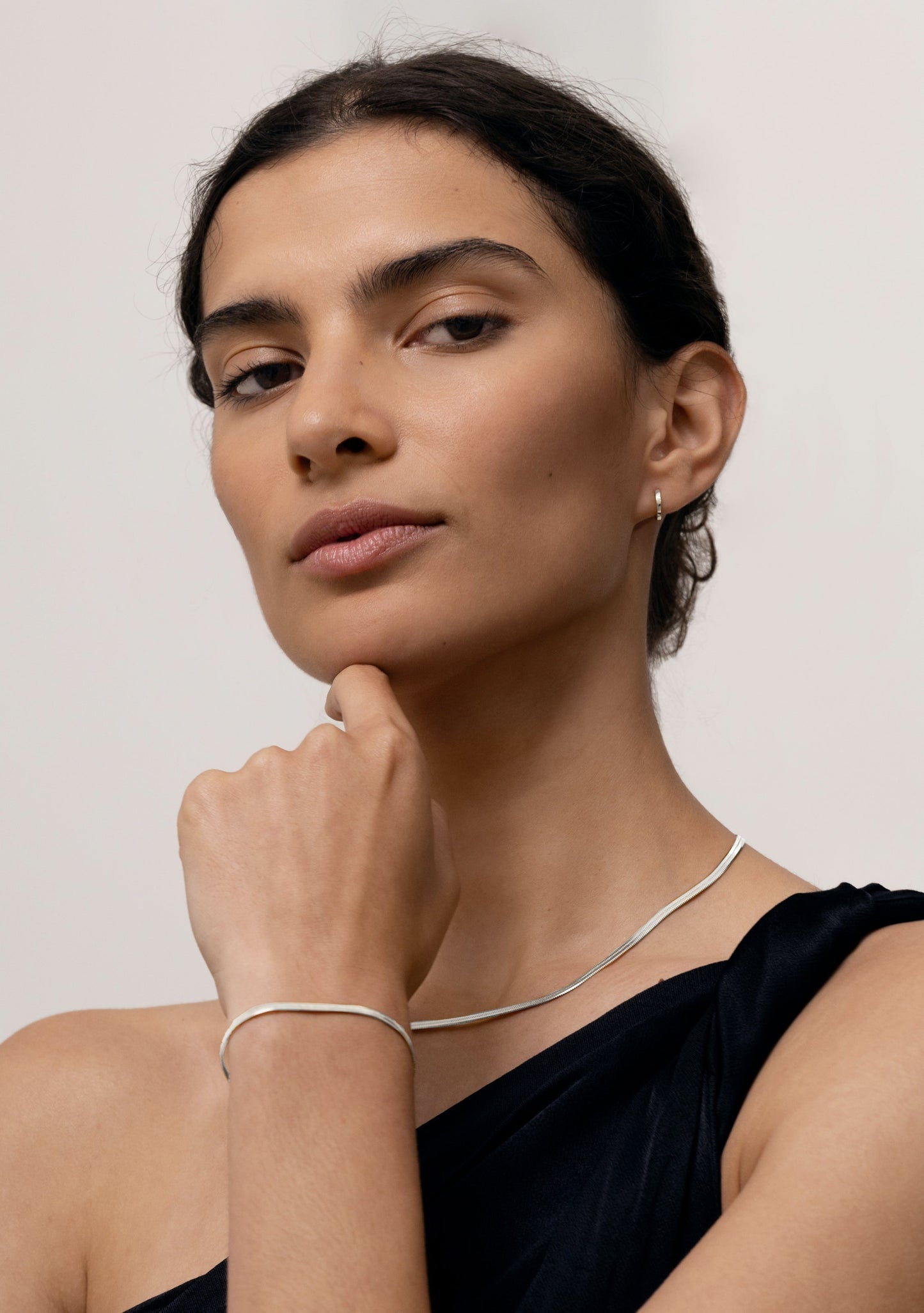 The Sphinx Necklace + Bracelet Set - Silver