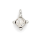 Birthstone Charm - Silver