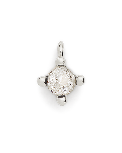 Birthstone Charm - Silver