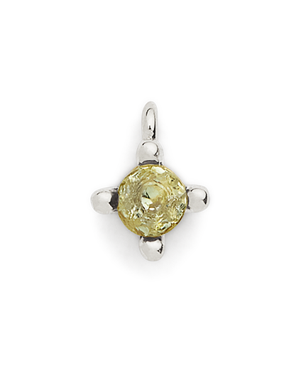 Birthstone Charm - Silver