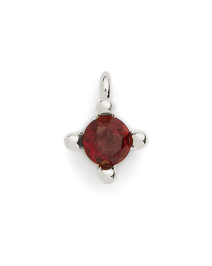 Birthstone Charm - Silver