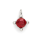Birthstone Charm - Silver