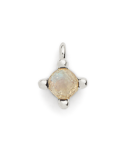 Birthstone Charm - Silver