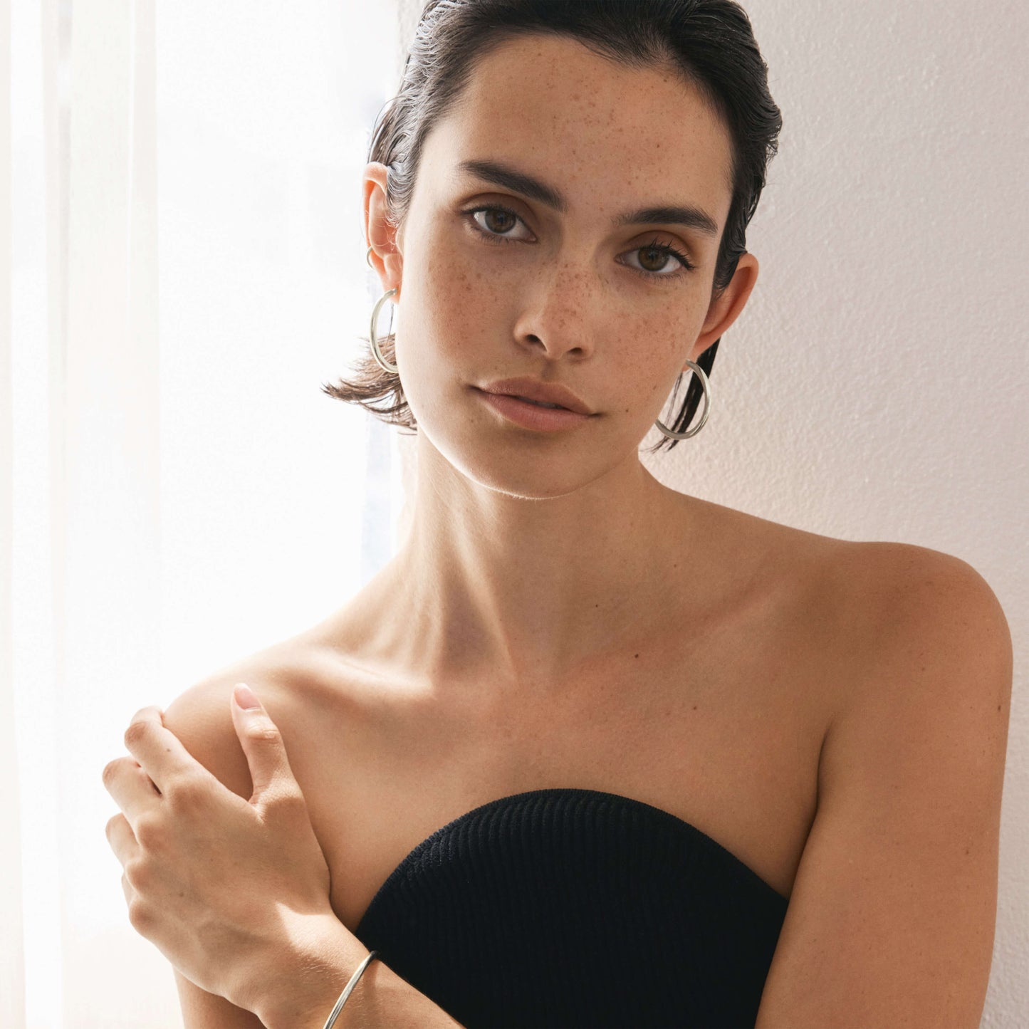 Classic Hoops Large - Silver