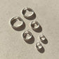 Classic Hoops Large - Silver