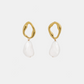 Cielo Pearl Drop Earrings - Gold