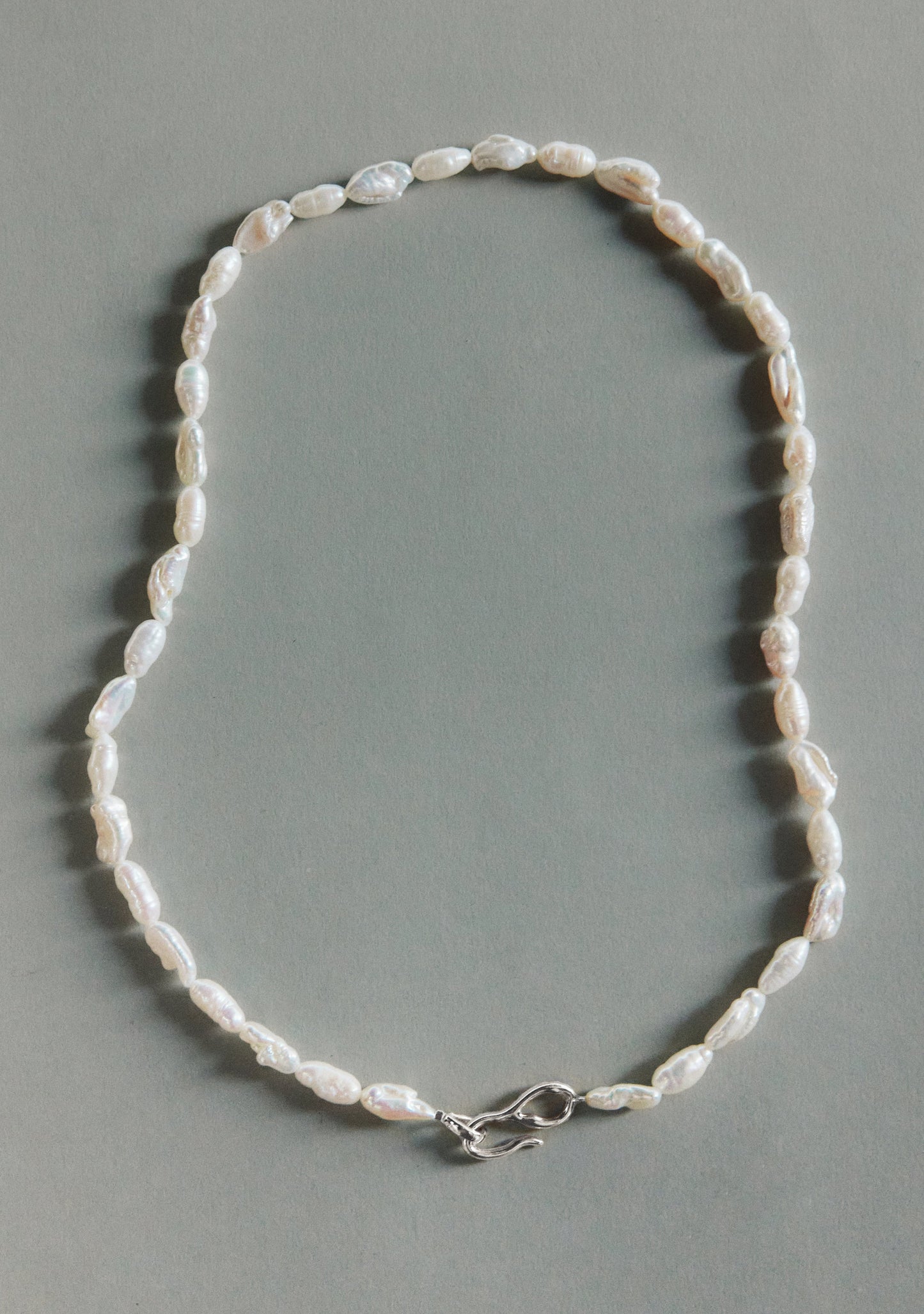 Cielo Pearl Necklace - Silver