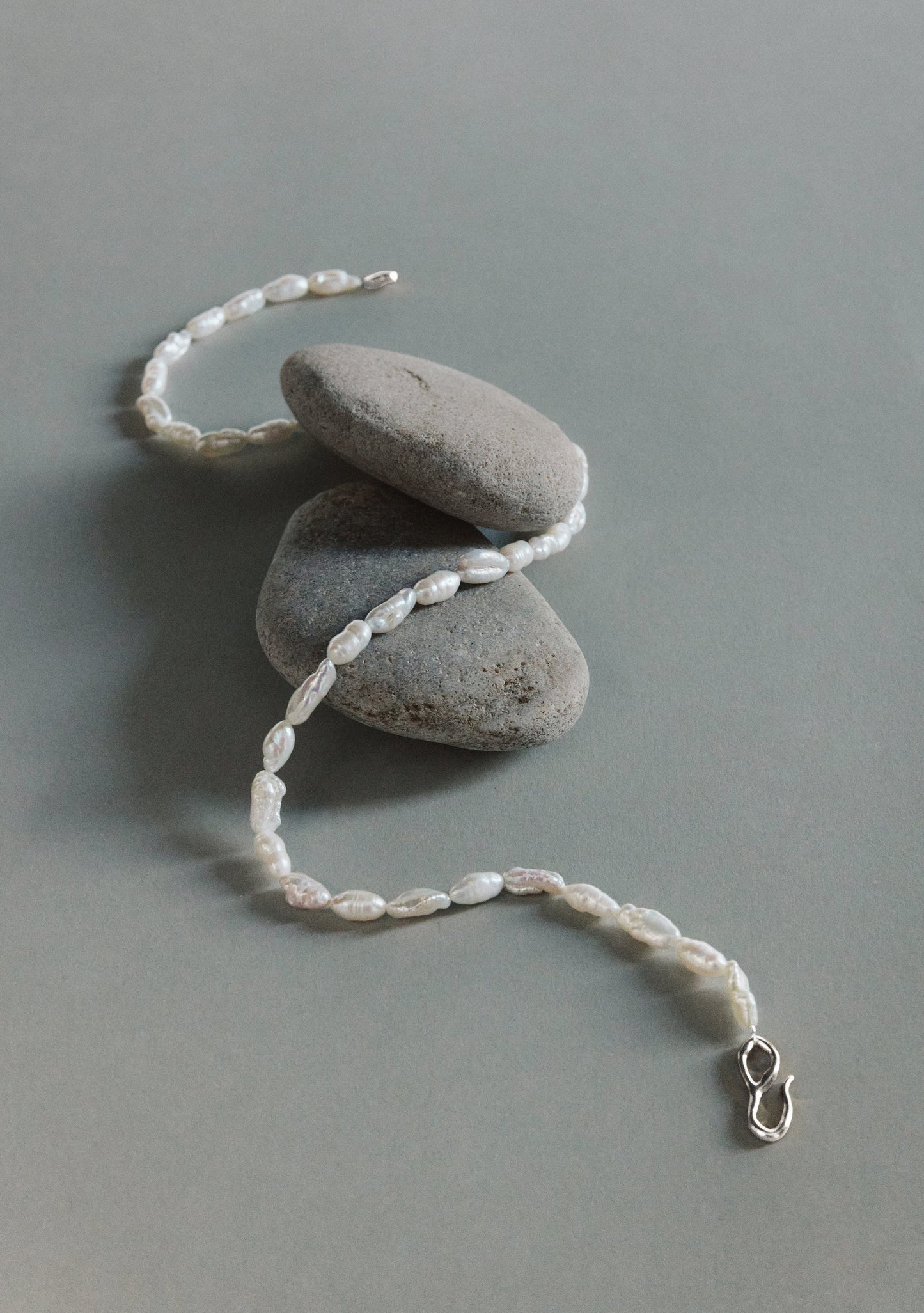 Cielo Pearl Necklace - Silver