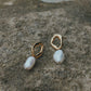 Cielo Pearl Drop Earrings - Gold