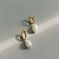 Cielo Pearl Drop Earrings - Gold