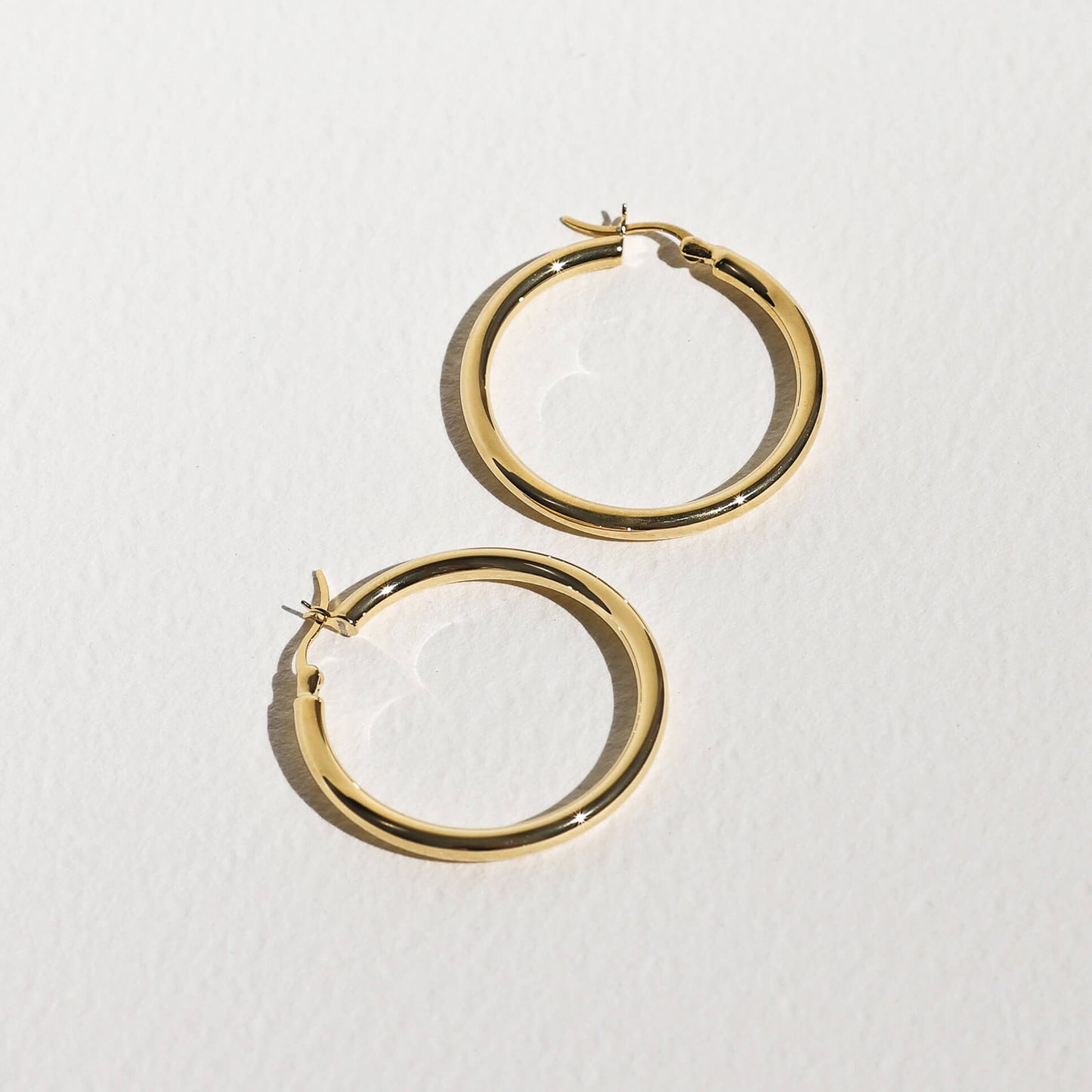 Classic Hoops Large - Gold