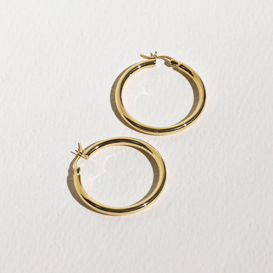 Classic Hoops Large - Gold