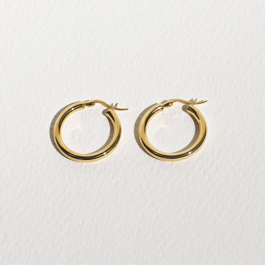 Classic Hoops Medium - Gold