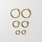 Classic Hoops Small - Gold