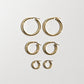 Classic Hoops Large - Gold