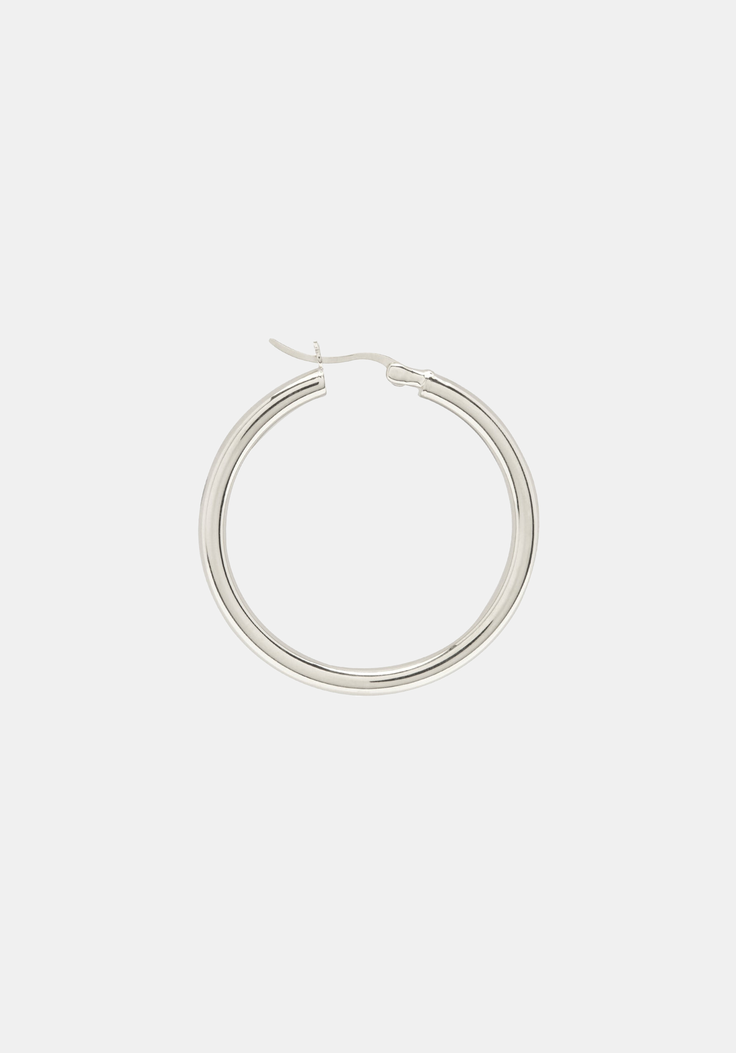 Classic Hoop Large - Single - Silver