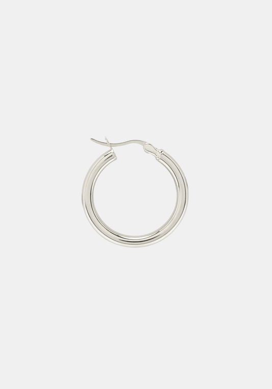 Classic Hoop Medium - Single - Silver