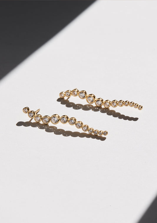 Crescendo Drop Earrings - Gold
